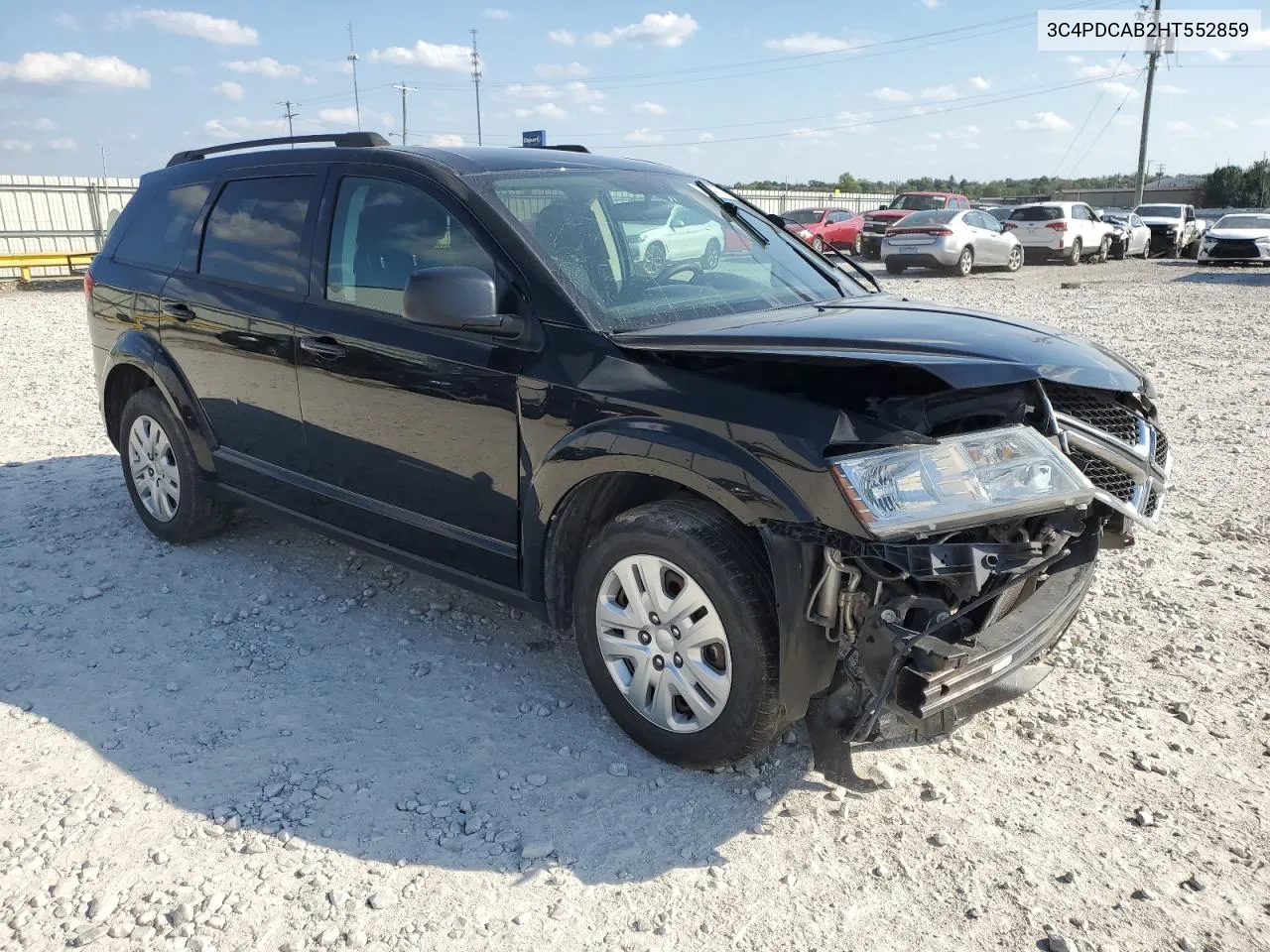 2017 Dodge Journey Se VIN: 3C4PDCAB2HT552859 Lot: 73464504