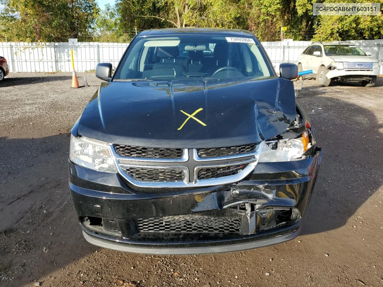 2017 Dodge Journey Se VIN: 3C4PDCAB6HT603151 Lot: 73495904