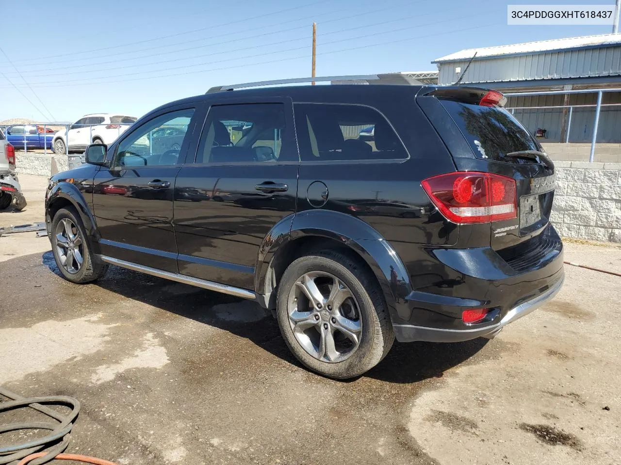 2017 Dodge Journey Crossroad VIN: 3C4PDDGGXHT618437 Lot: 73496814