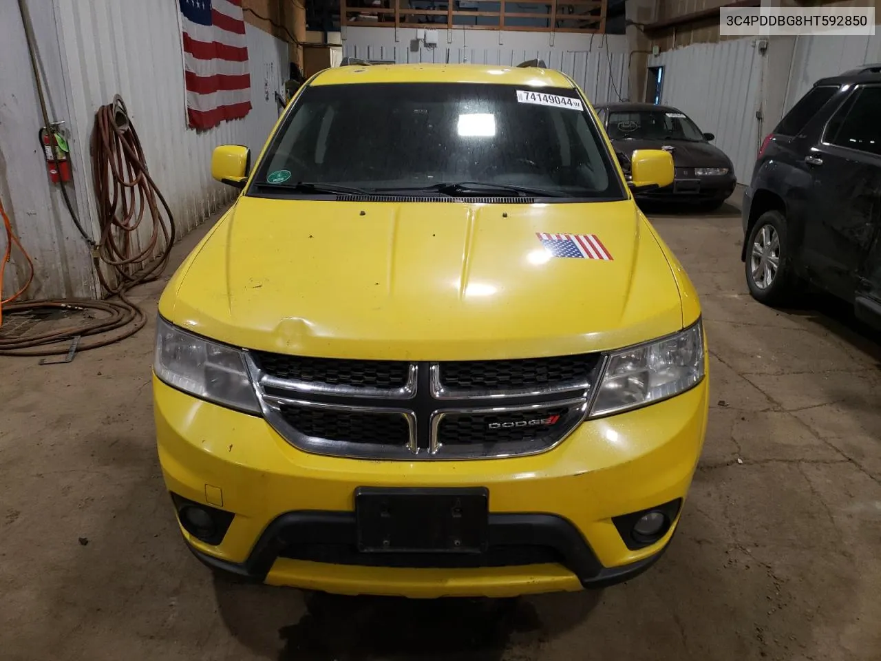 2017 Dodge Journey Sxt VIN: 3C4PDDBG8HT592850 Lot: 74149044