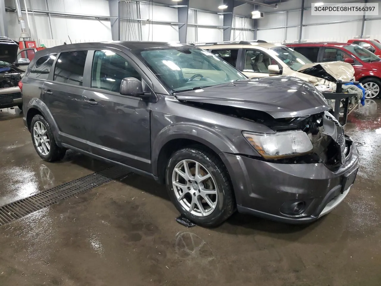 2017 Dodge Journey Gt VIN: 3C4PDCEG8HT566397 Lot: 74180844