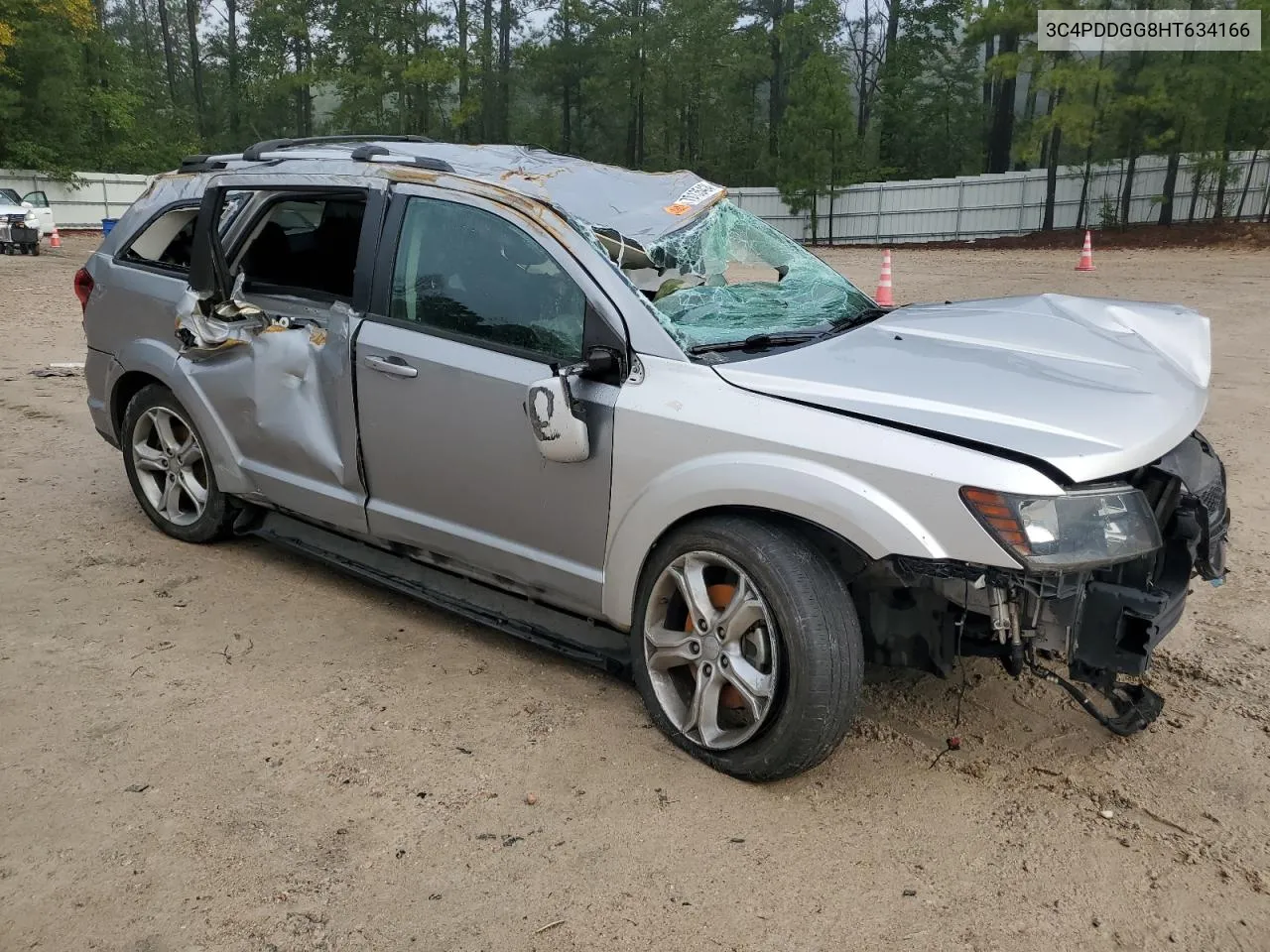 2017 Dodge Journey Crossroad VIN: 3C4PDDGG8HT634166 Lot: 74237004