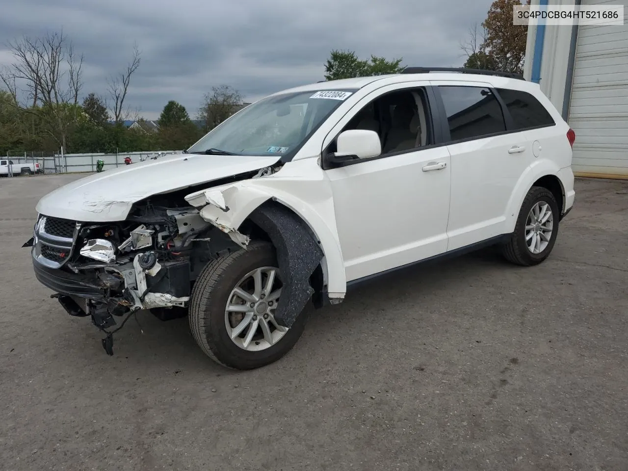 2017 Dodge Journey Sxt VIN: 3C4PDCBG4HT521686 Lot: 74322084