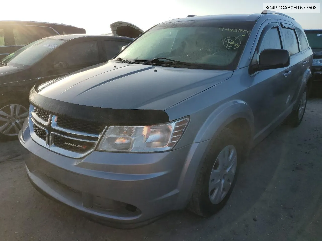 2017 Dodge Journey Se VIN: 3C4PDCAB0HT577503 Lot: 74438154