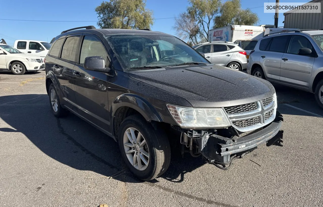 2017 Dodge Journey Sxt VIN: 3C4PDCBG6HT537310 Lot: 74499844