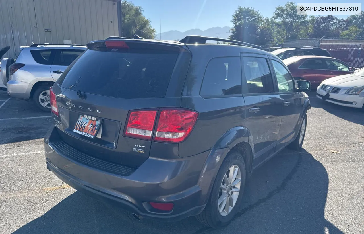 2017 Dodge Journey Sxt VIN: 3C4PDCBG6HT537310 Lot: 74499844