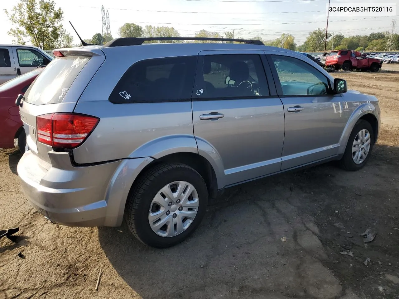 2017 Dodge Journey Se VIN: 3C4PDCAB5HT520116 Lot: 74563394