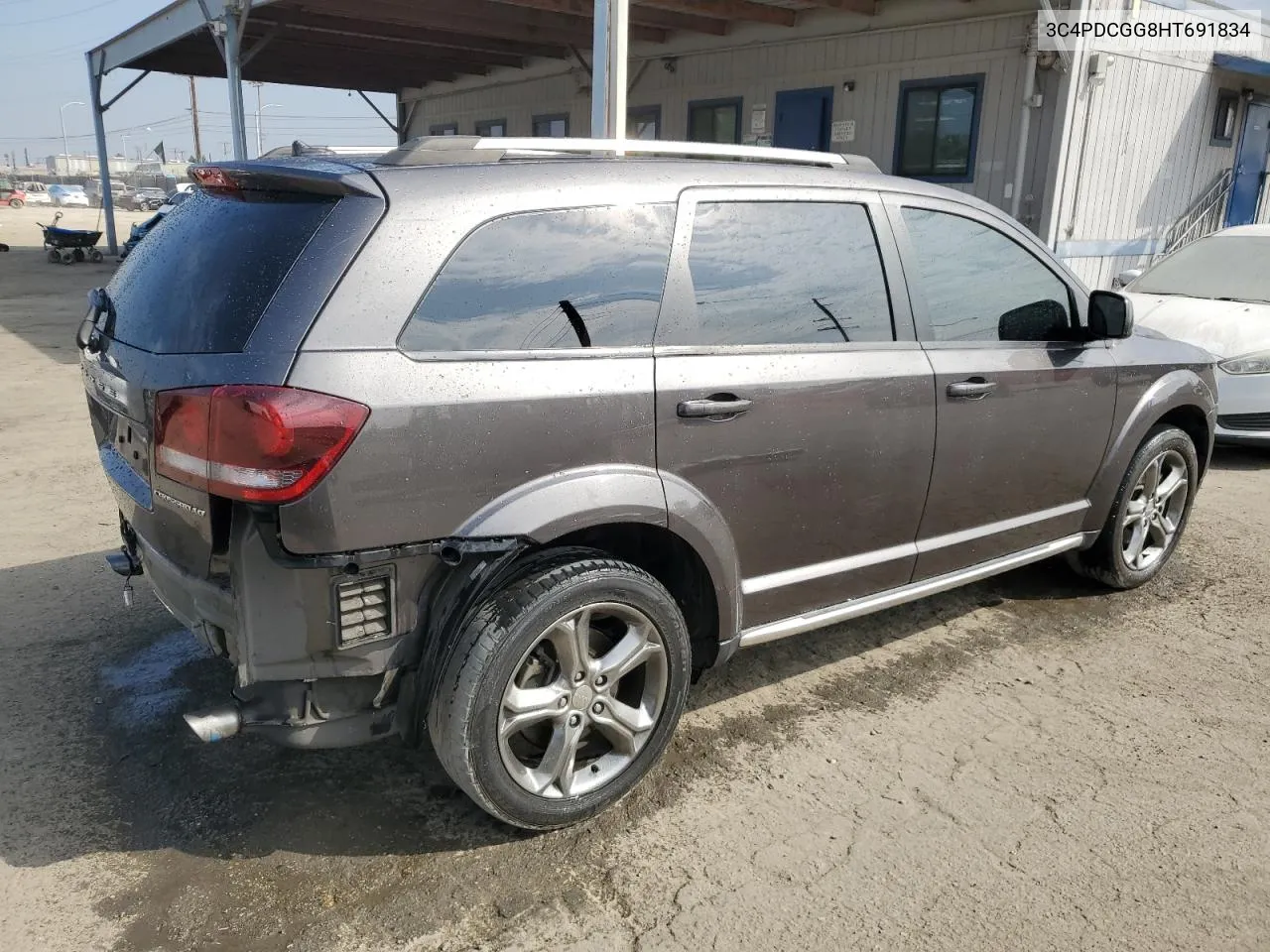 2017 Dodge Journey Crossroad VIN: 3C4PDCGG8HT691834 Lot: 74589474