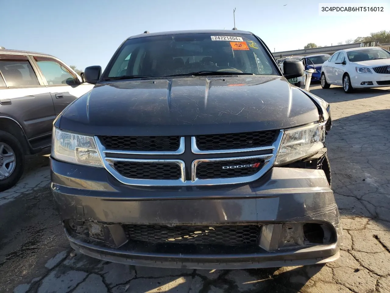 2017 Dodge Journey Se VIN: 3C4PDCAB6HT516012 Lot: 74721404