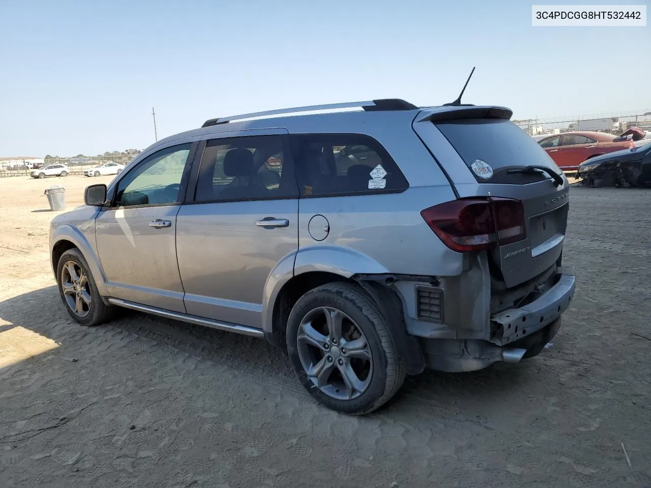 2017 Dodge Journey Crossroad VIN: 3C4PDCGG8HT532442 Lot: 74750574