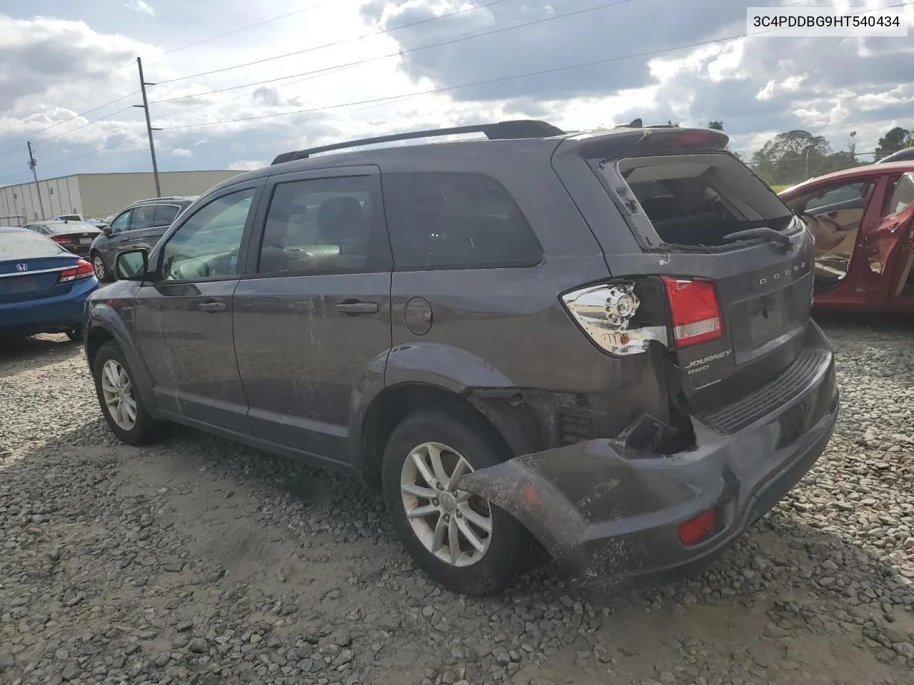 2017 Dodge Journey Sxt VIN: 3C4PDDBG9HT540434 Lot: 74837354