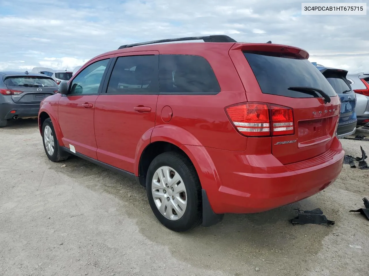 2017 Dodge Journey Se VIN: 3C4PDCAB1HT675715 Lot: 75092014