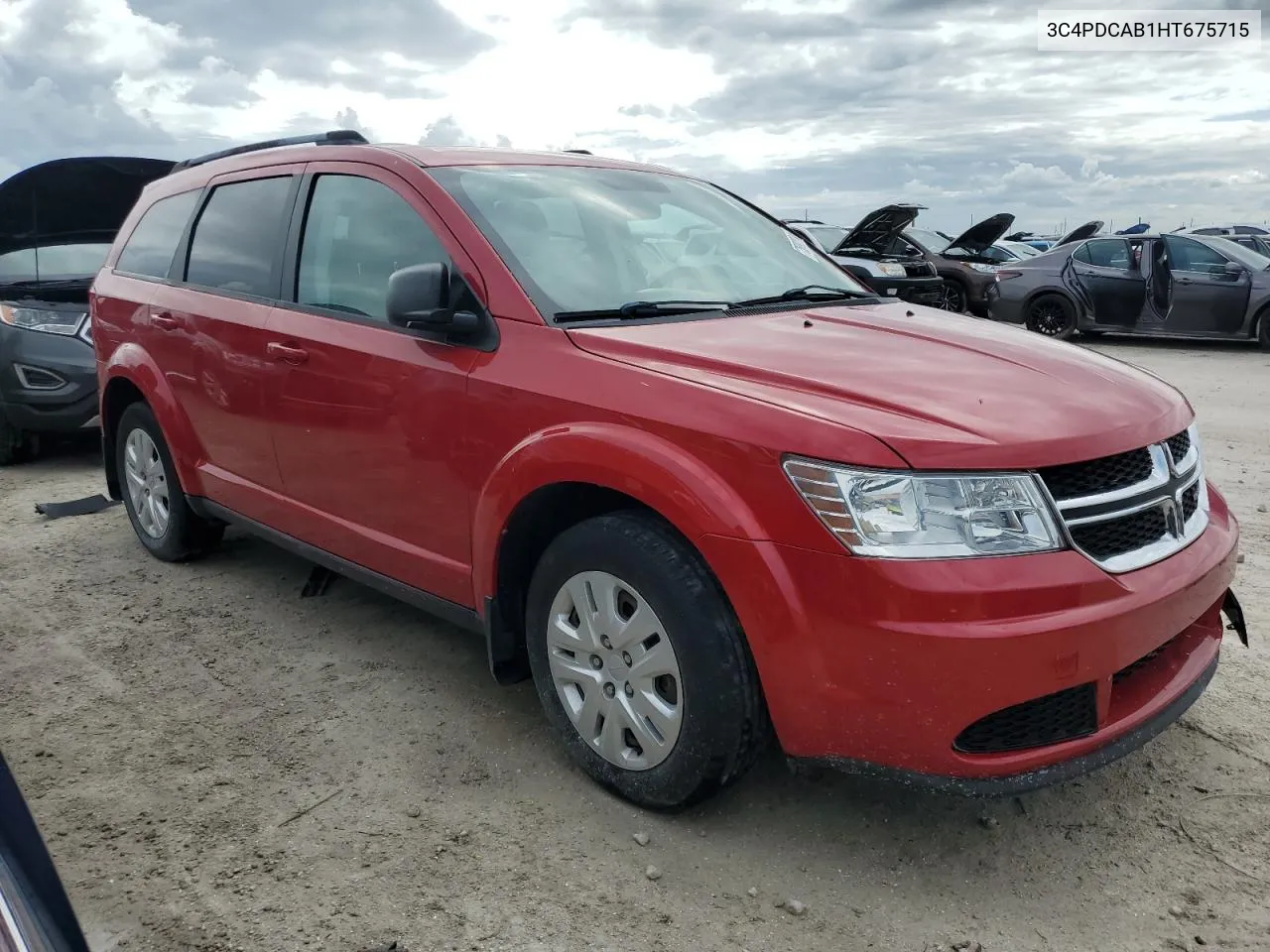 2017 Dodge Journey Se VIN: 3C4PDCAB1HT675715 Lot: 75092014