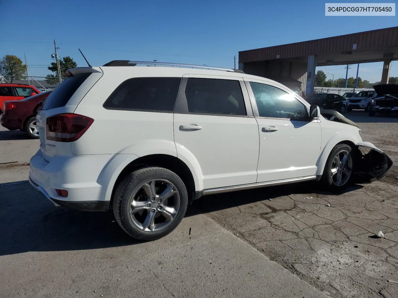 2017 Dodge Journey Crossroad VIN: 3C4PDCGG7HT705450 Lot: 75163834