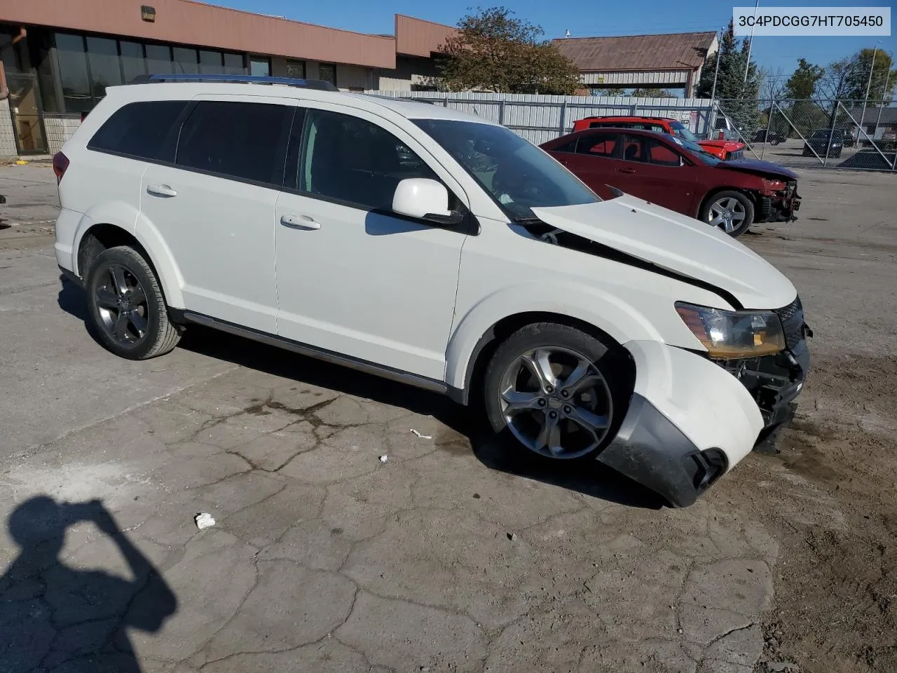 2017 Dodge Journey Crossroad VIN: 3C4PDCGG7HT705450 Lot: 75163834