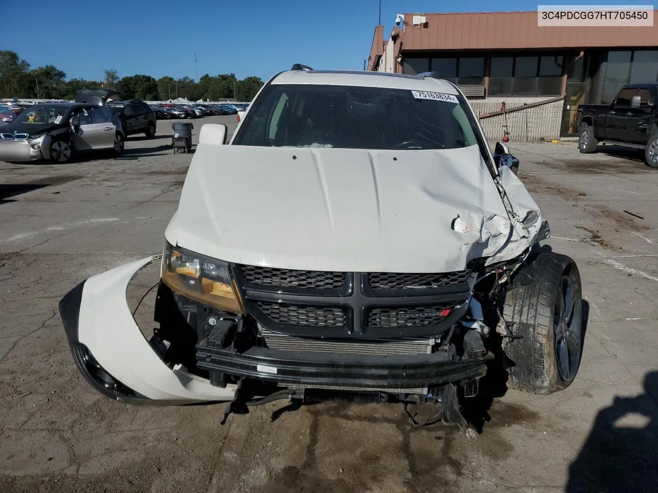 2017 Dodge Journey Crossroad VIN: 3C4PDCGG7HT705450 Lot: 75163834