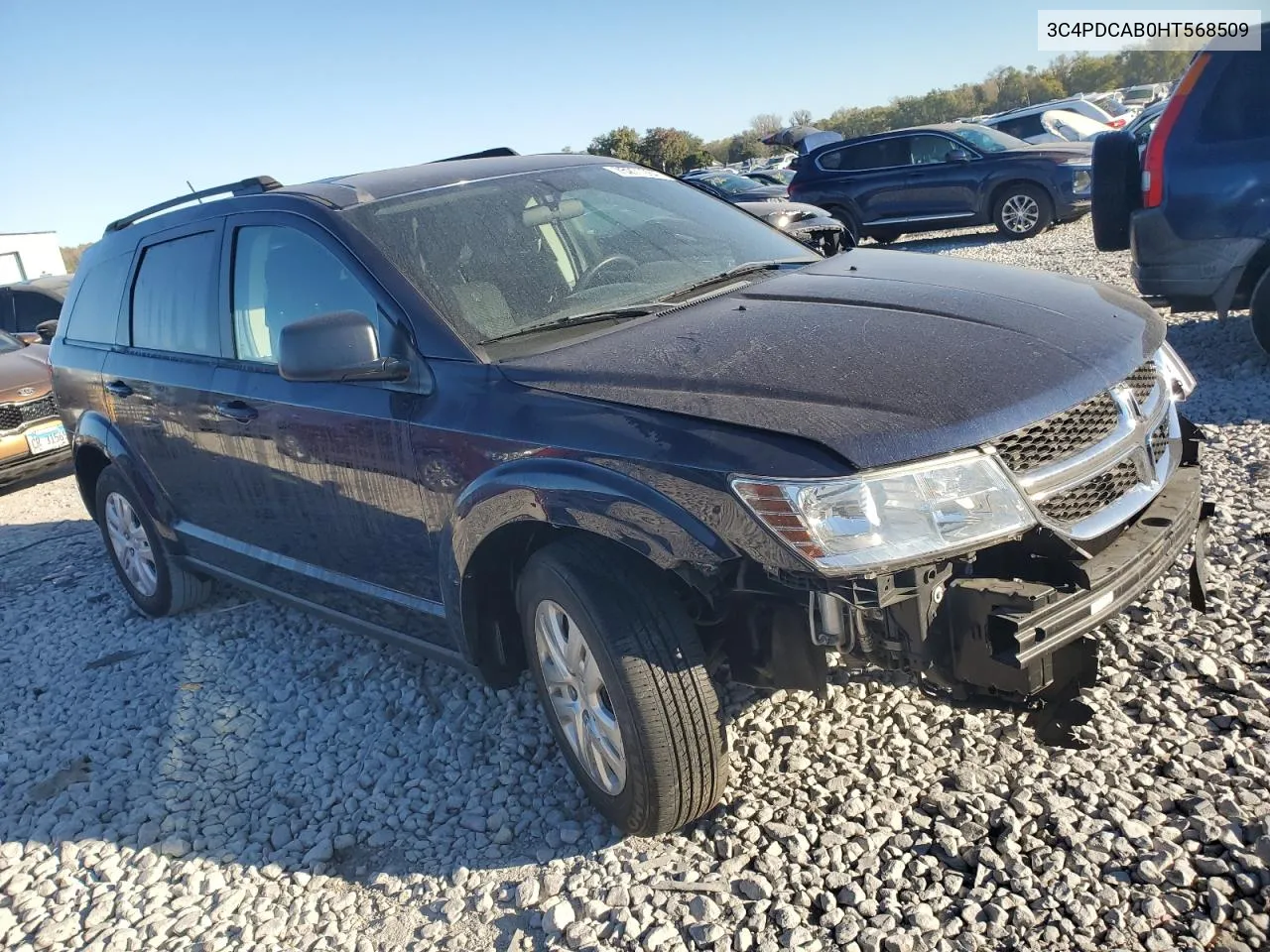 2017 Dodge Journey Se VIN: 3C4PDCAB0HT568509 Lot: 75271984