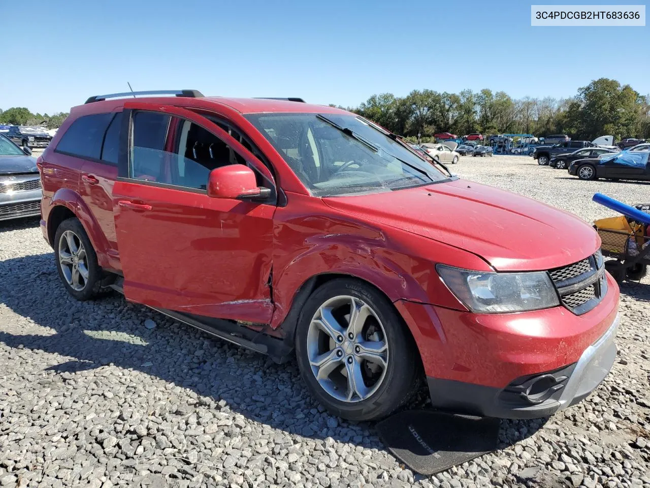 2017 Dodge Journey Crossroad VIN: 3C4PDCGB2HT683636 Lot: 75446924