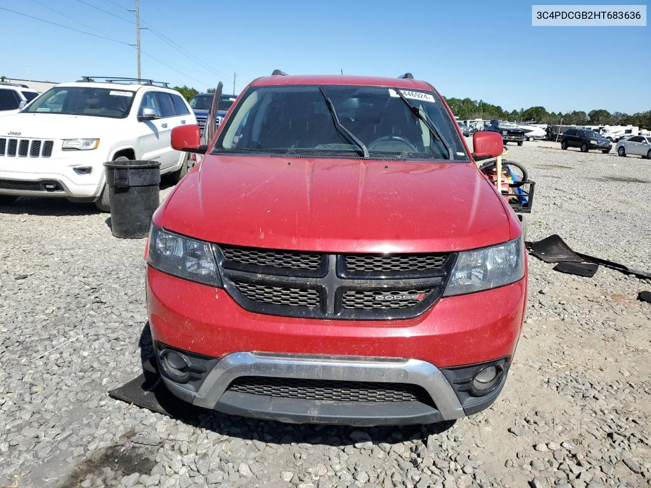 2017 Dodge Journey Crossroad VIN: 3C4PDCGB2HT683636 Lot: 75446924