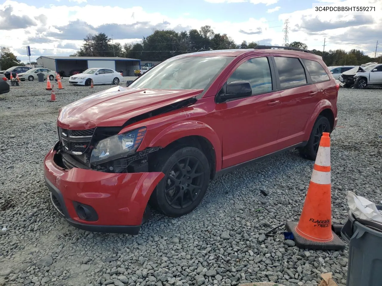 2017 Dodge Journey Sxt VIN: 3C4PDCBB5HT559271 Lot: 75713334