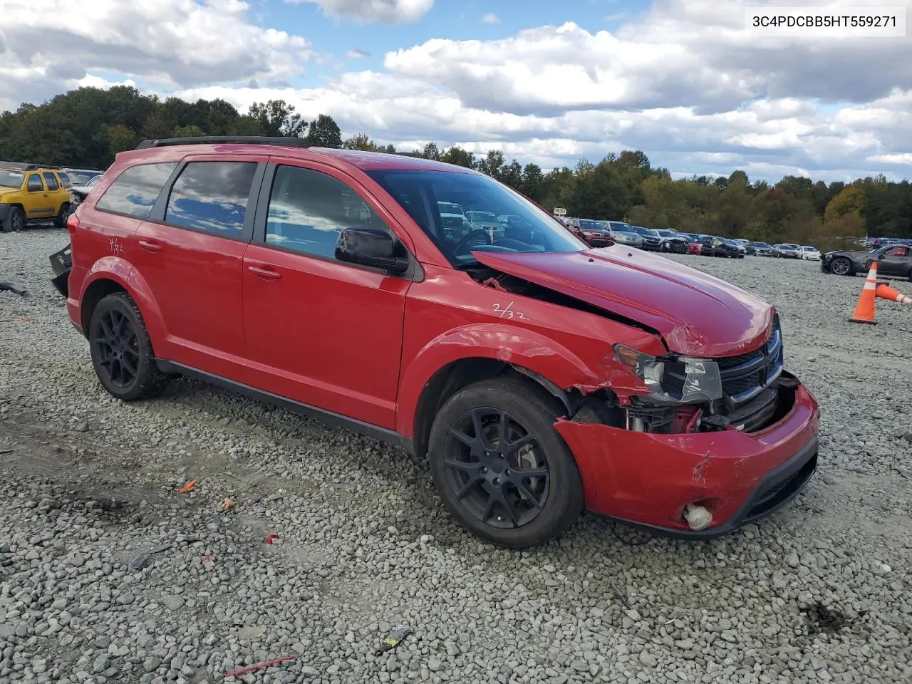 2017 Dodge Journey Sxt VIN: 3C4PDCBB5HT559271 Lot: 75713334