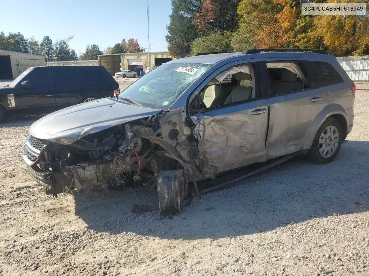 2017 Dodge Journey Se VIN: 3C4PDCAB5HT618949 Lot: 75724904