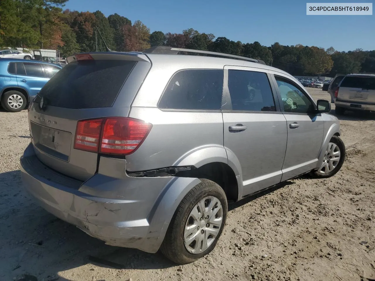 2017 Dodge Journey Se VIN: 3C4PDCAB5HT618949 Lot: 75724904