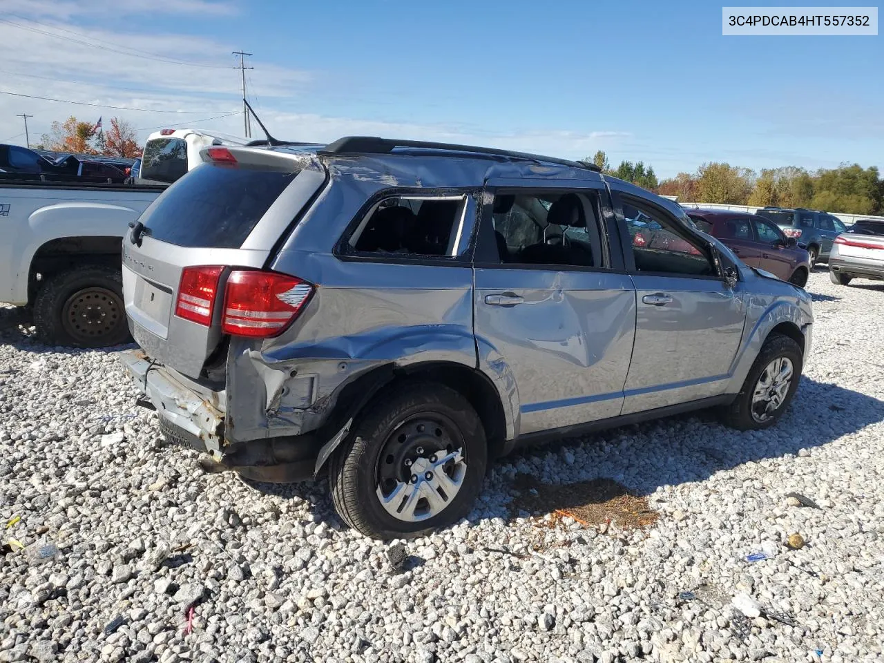 2017 Dodge Journey Se VIN: 3C4PDCAB4HT557352 Lot: 75880494