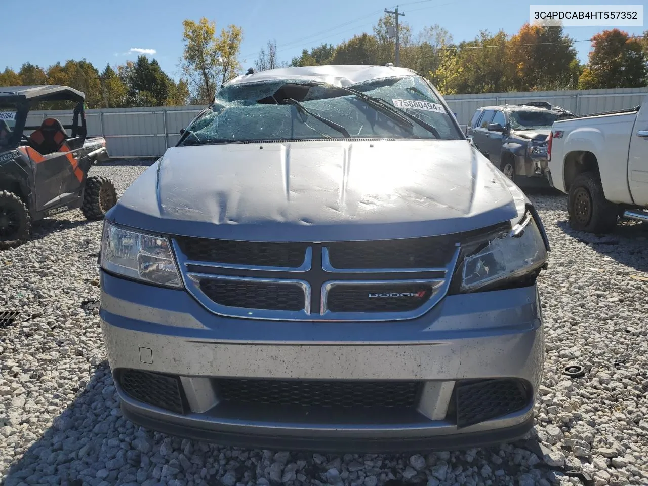 2017 Dodge Journey Se VIN: 3C4PDCAB4HT557352 Lot: 75880494