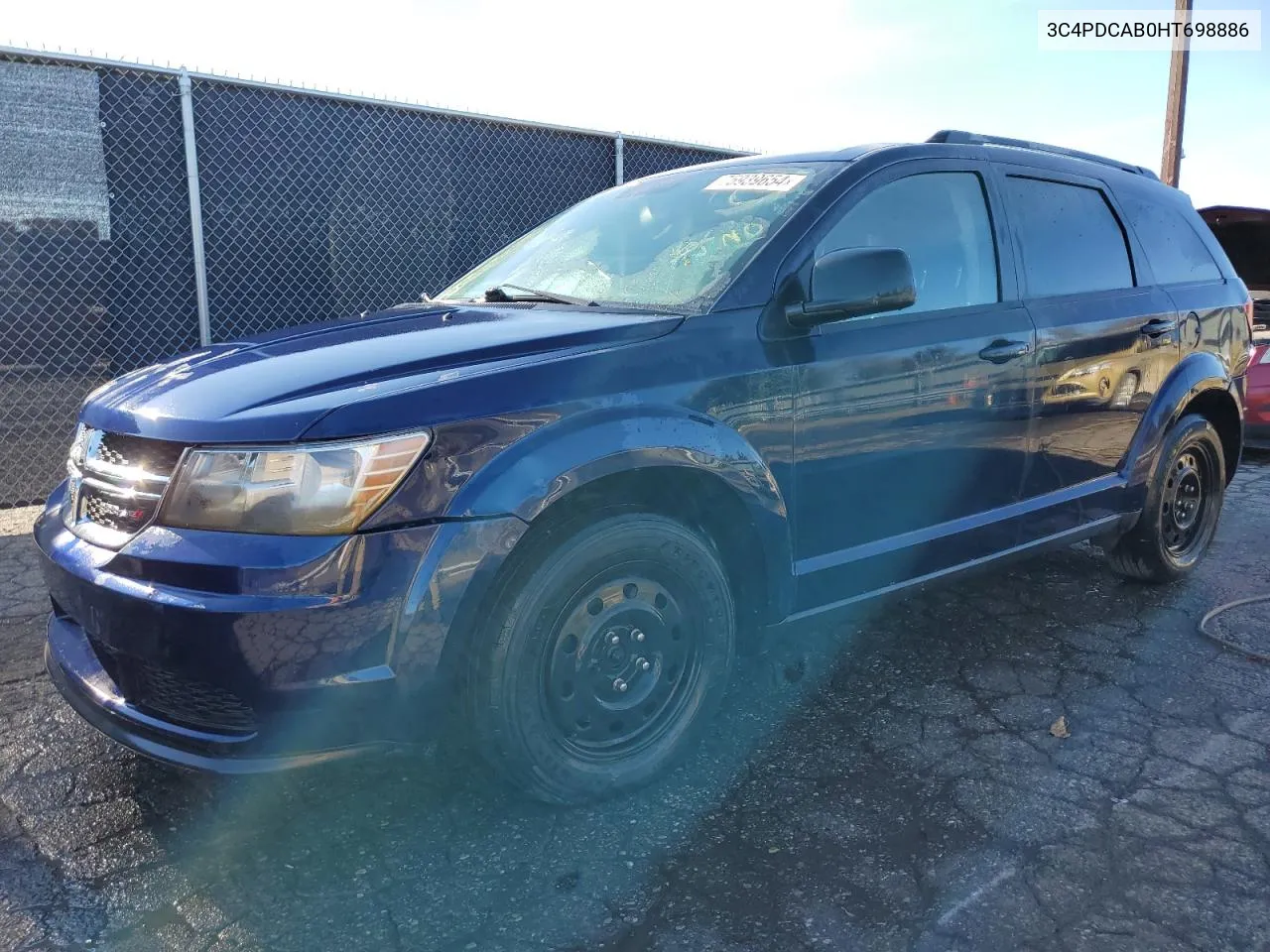 2017 Dodge Journey Se VIN: 3C4PDCAB0HT698886 Lot: 75939654