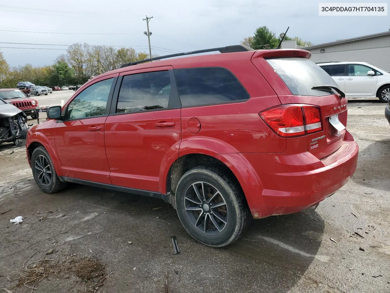 2017 Dodge Journey Se VIN: 3C4PDDAG7HT704135 Lot: 75993674