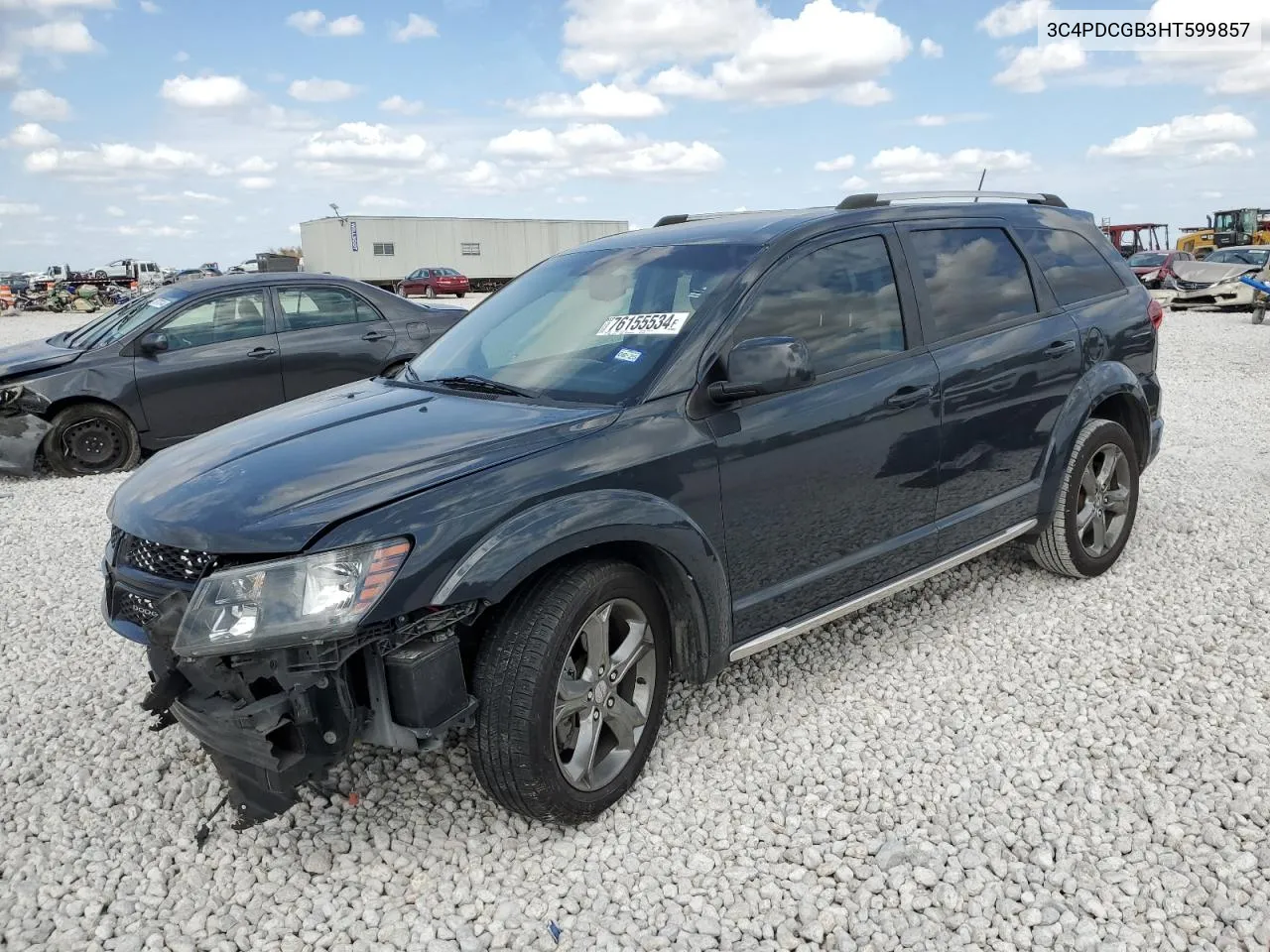 2017 Dodge Journey Crossroad VIN: 3C4PDCGB3HT599857 Lot: 76155534