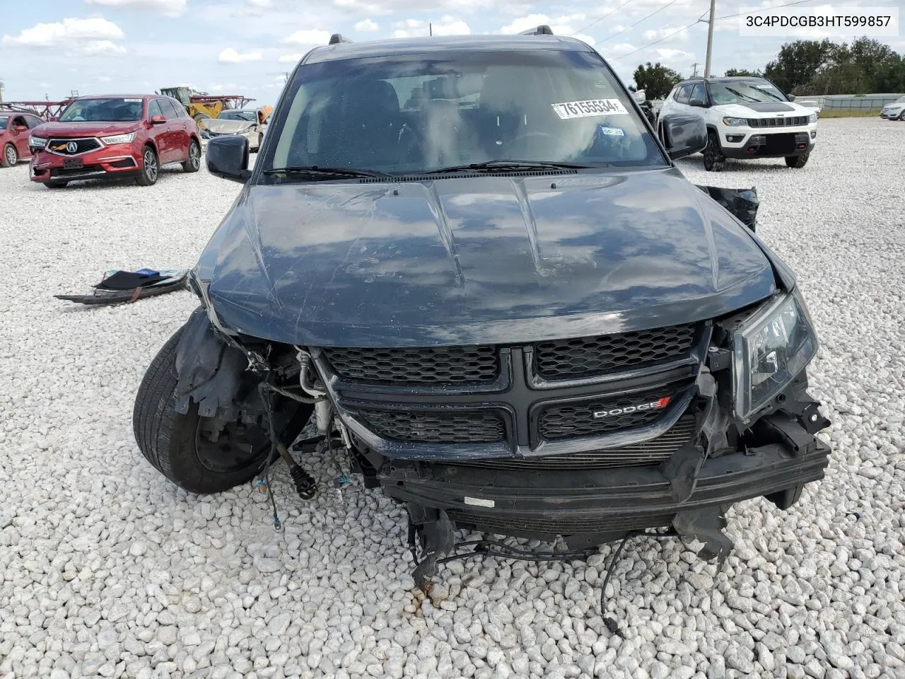 2017 Dodge Journey Crossroad VIN: 3C4PDCGB3HT599857 Lot: 76155534