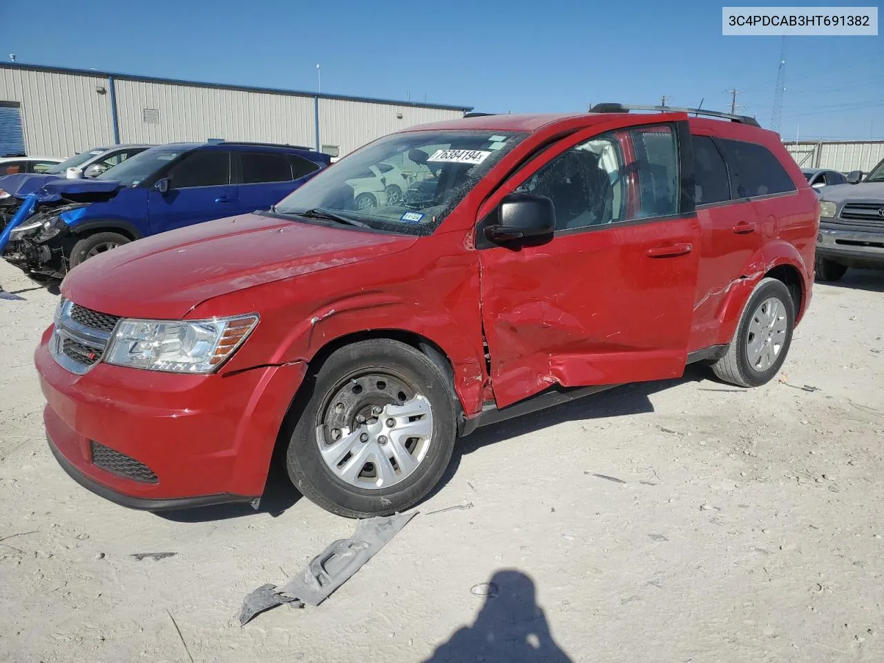 2017 Dodge Journey Se VIN: 3C4PDCAB3HT691382 Lot: 76384194