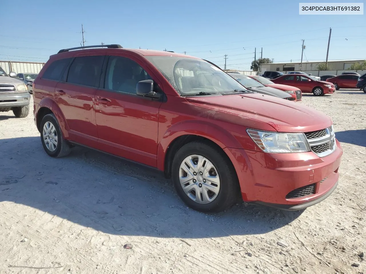 2017 Dodge Journey Se VIN: 3C4PDCAB3HT691382 Lot: 76384194