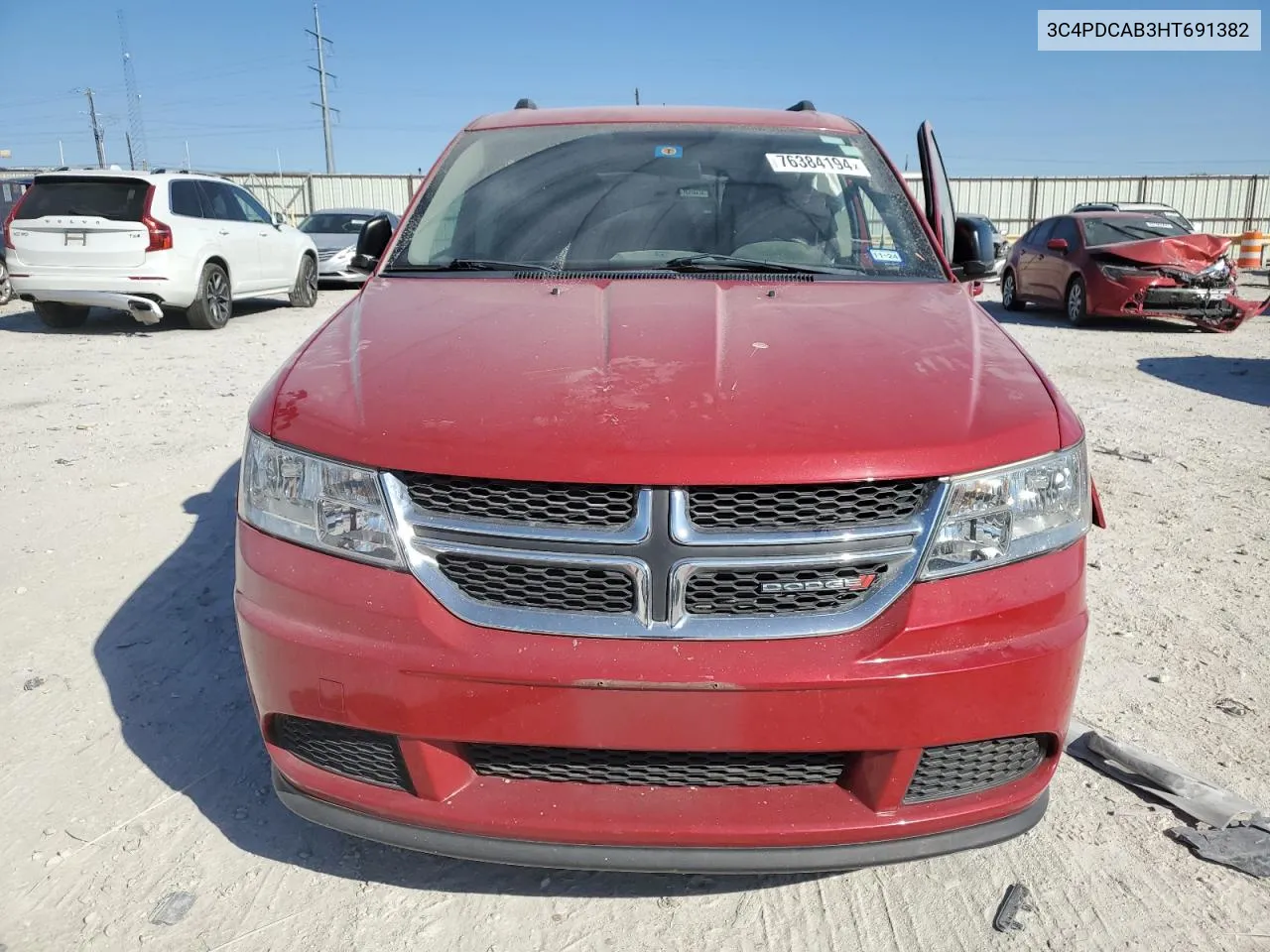 2017 Dodge Journey Se VIN: 3C4PDCAB3HT691382 Lot: 76384194