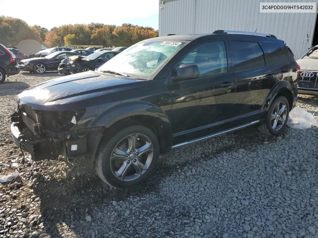 2017 Dodge Journey Crossroad VIN: 3C4PDDGG9HT542032 Lot: 76407554