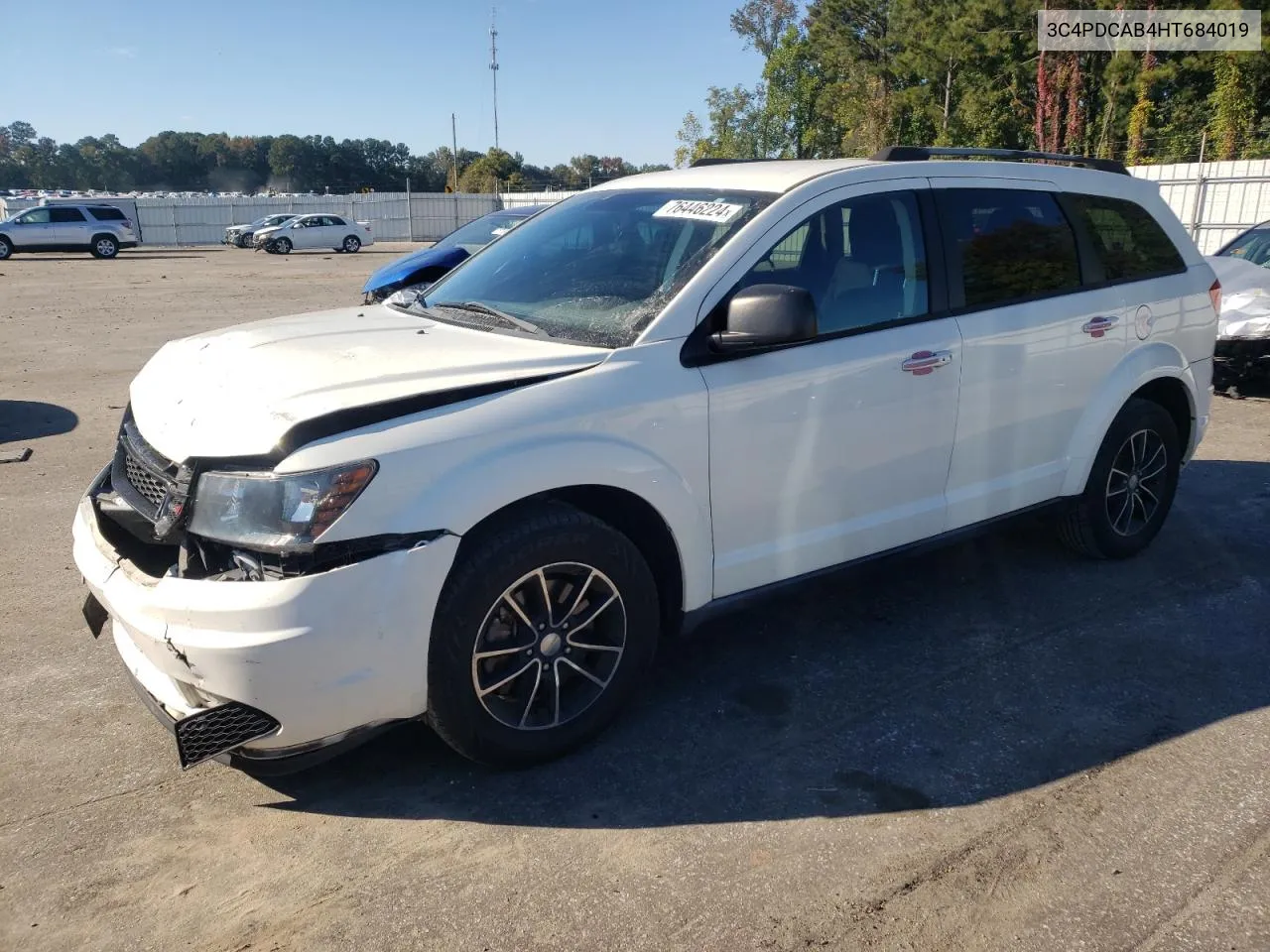 2017 Dodge Journey Se VIN: 3C4PDCAB4HT684019 Lot: 76446224