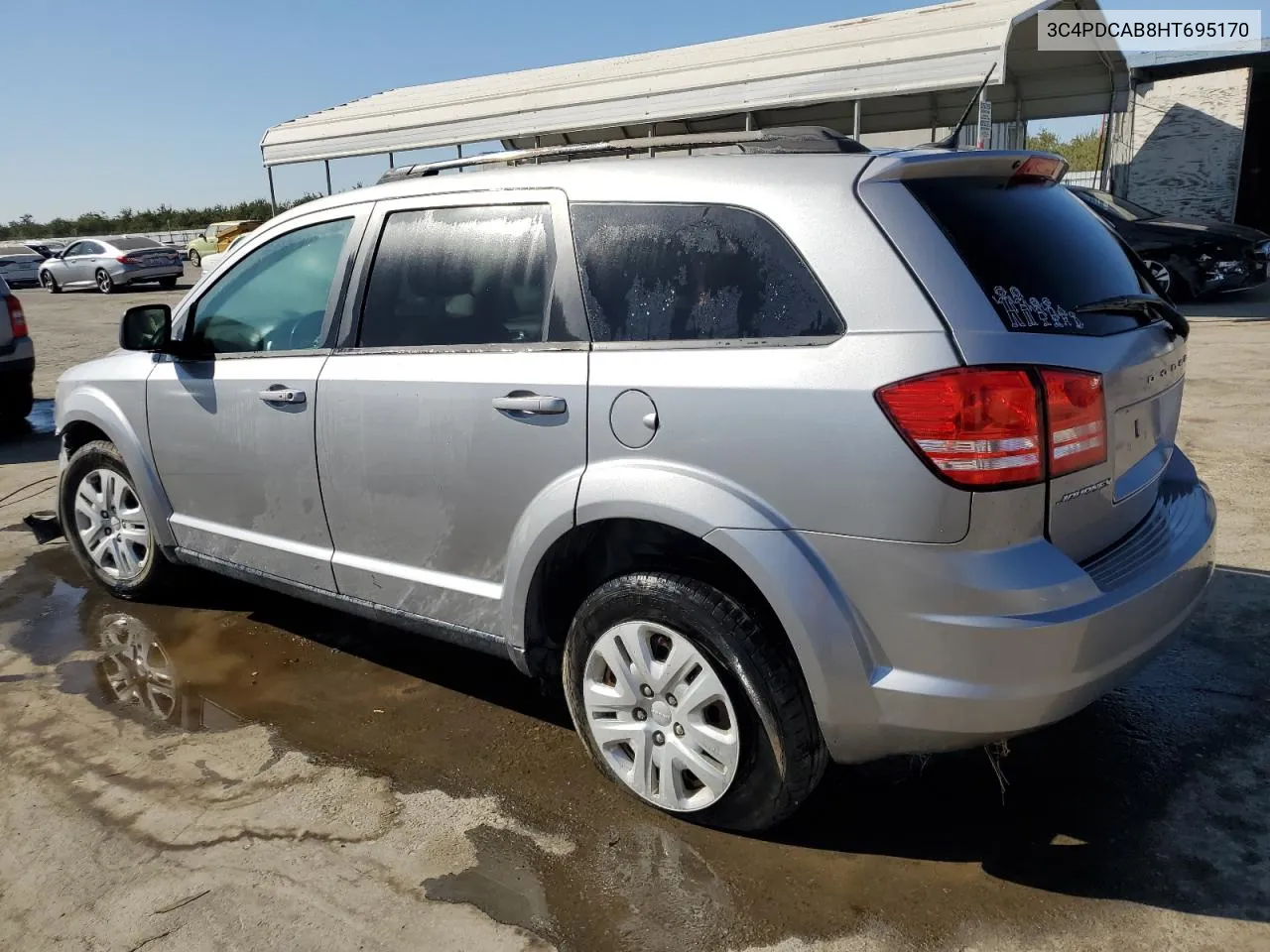 2017 Dodge Journey Se VIN: 3C4PDCAB8HT695170 Lot: 77226924