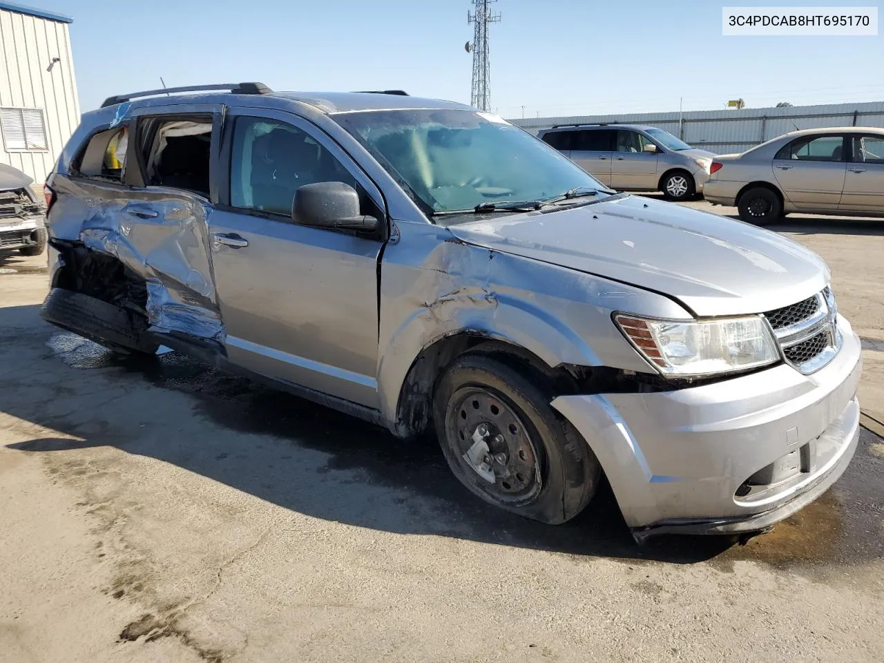 2017 Dodge Journey Se VIN: 3C4PDCAB8HT695170 Lot: 77226924