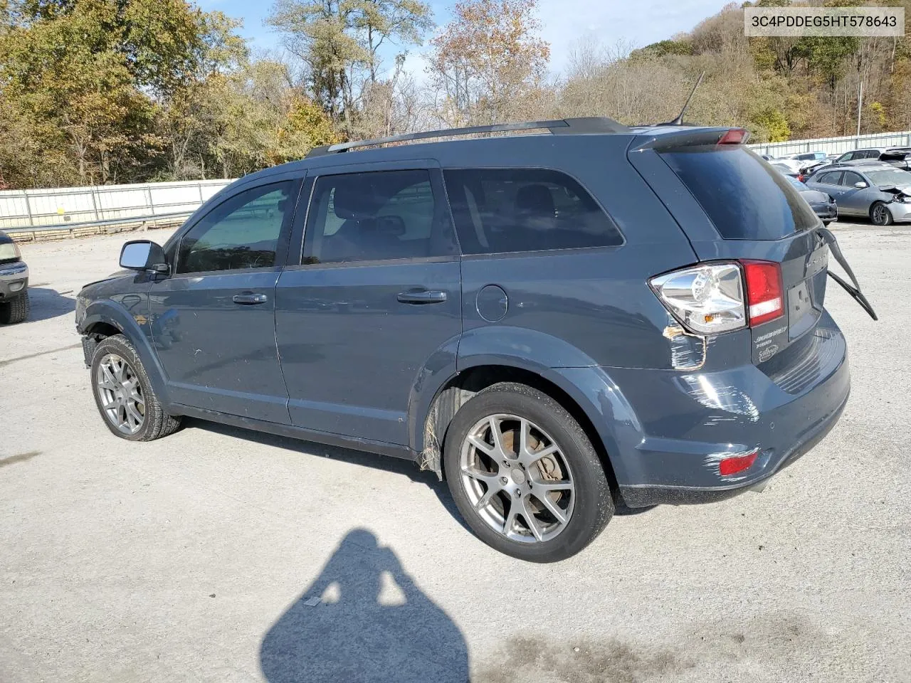 2017 Dodge Journey Gt VIN: 3C4PDDEG5HT578643 Lot: 77438094