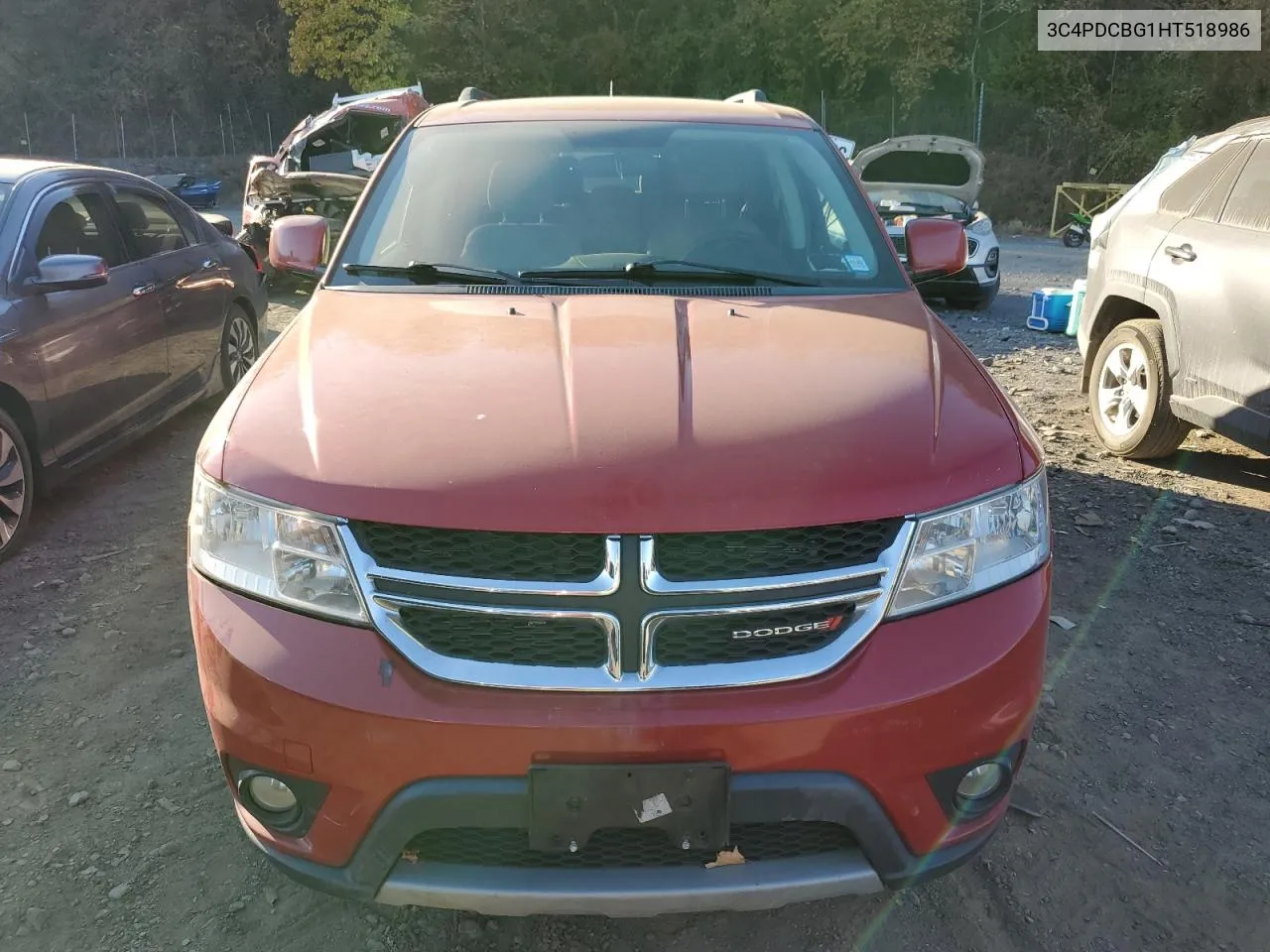 2017 Dodge Journey Sxt VIN: 3C4PDCBG1HT518986 Lot: 77535014