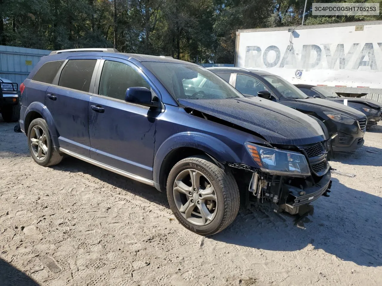 2017 Dodge Journey Crossroad VIN: 3C4PDCGG5HT705253 Lot: 77752334