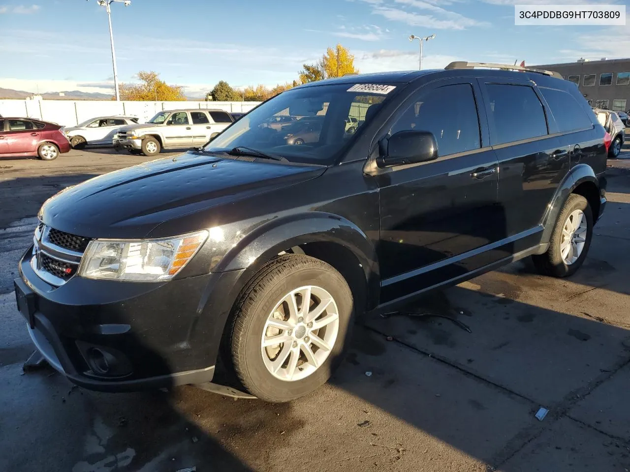 2017 Dodge Journey Sxt VIN: 3C4PDDBG9HT703809 Lot: 77896504