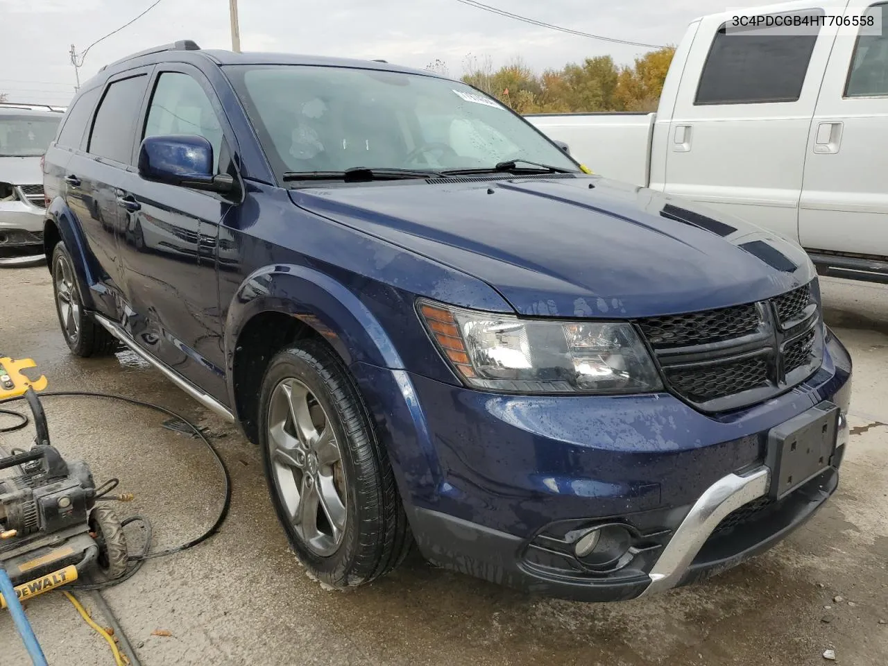 2017 Dodge Journey Crossroad VIN: 3C4PDCGB4HT706558 Lot: 77974664