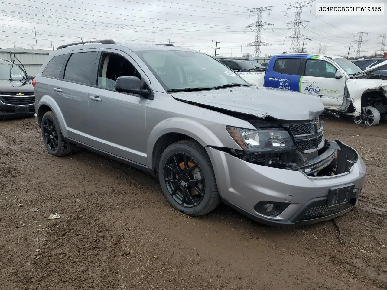 2017 Dodge Journey Sxt VIN: 3C4PDCBG0HT619565 Lot: 78069864