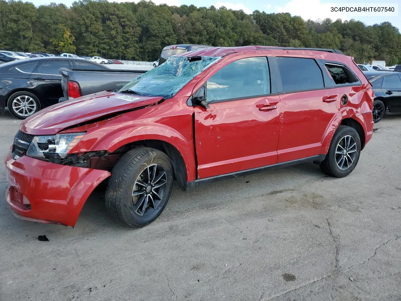 2017 Dodge Journey Se VIN: 3C4PDCAB4HT607540 Lot: 78163764