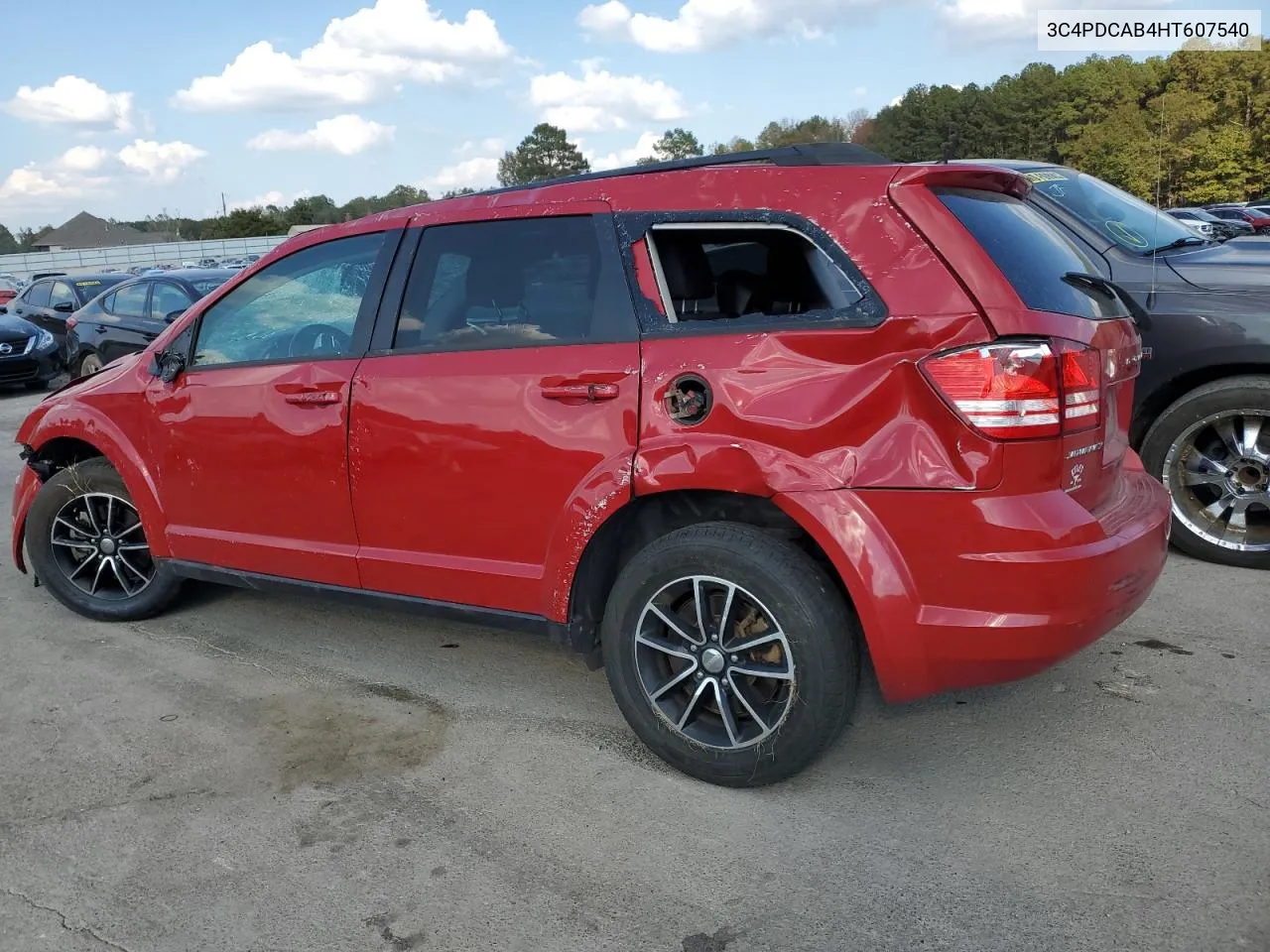 2017 Dodge Journey Se VIN: 3C4PDCAB4HT607540 Lot: 78163764