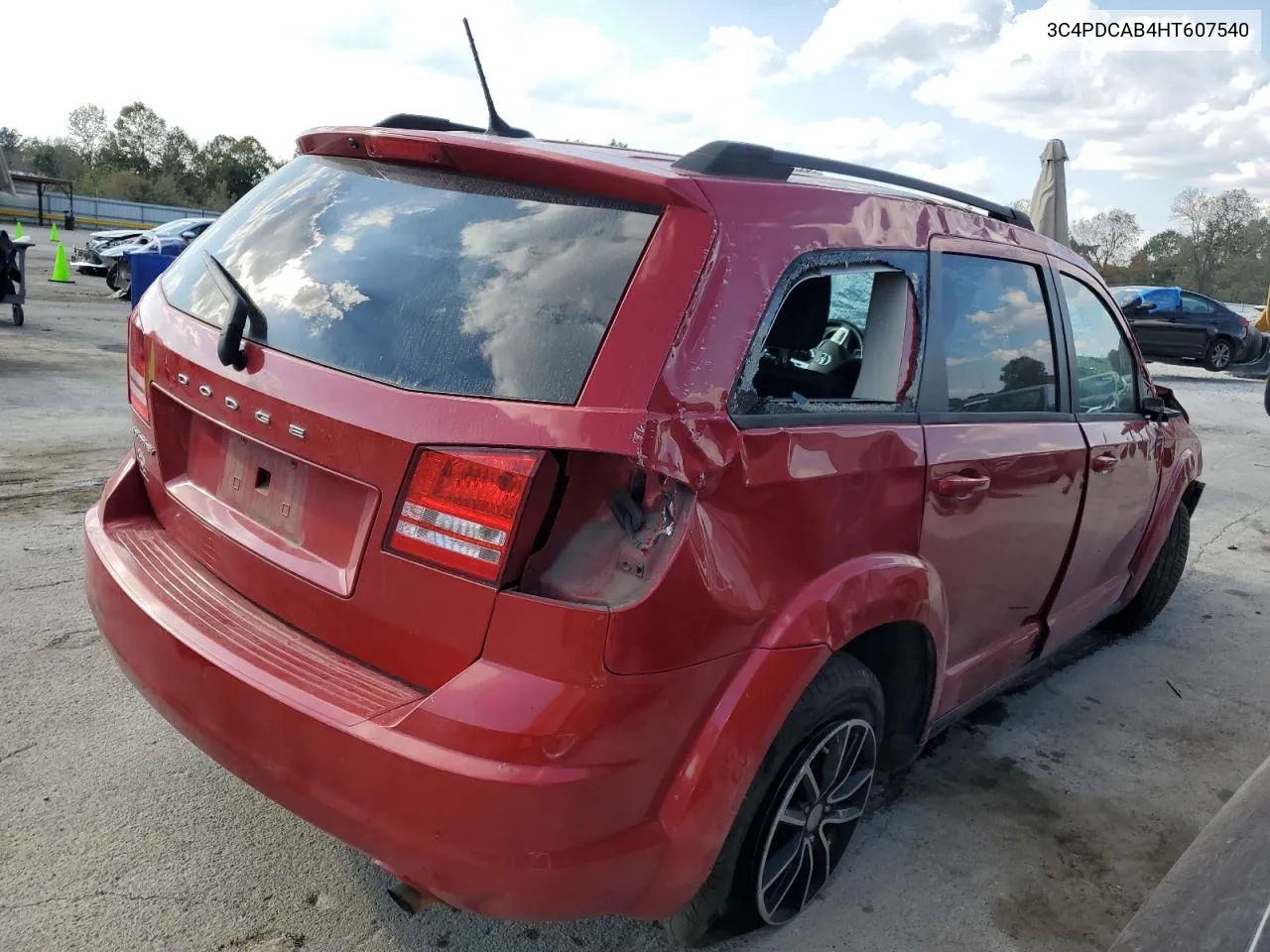 2017 Dodge Journey Se VIN: 3C4PDCAB4HT607540 Lot: 78163764