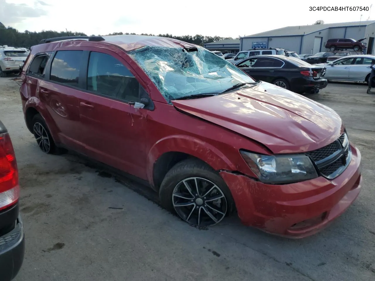 2017 Dodge Journey Se VIN: 3C4PDCAB4HT607540 Lot: 78163764